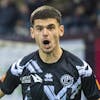 Lugano?s player Albian Hajdari, during the Super League soccer match FC Lugano - BSC Young Boys, at the Cornaredo Stadium in Lugano, Sunday, October 29, 2023. (KEYSTONE/Ti-Press/Alessandro Crinari)