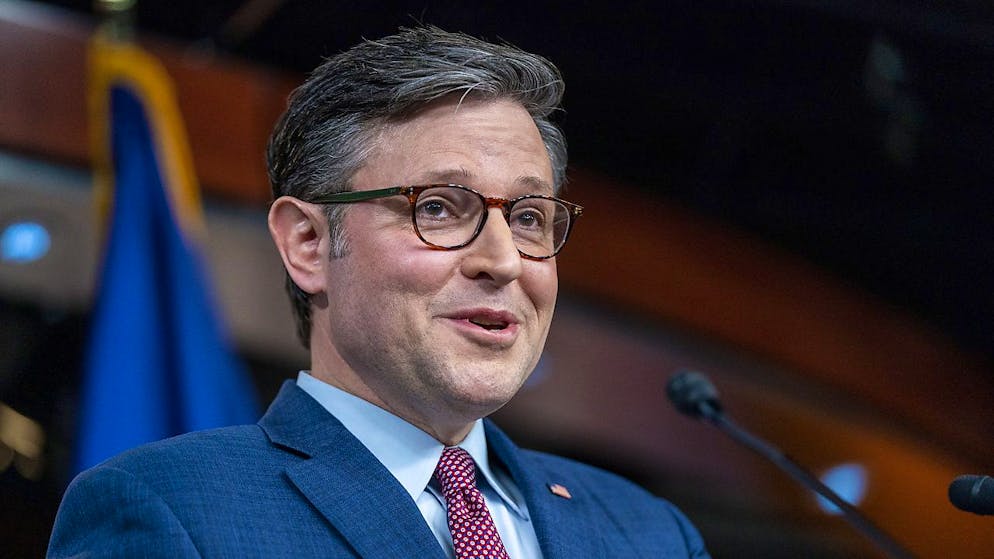 Lo speaker della Camera USA Mike Johnson.