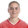 Portrait von Smilla Vallotto, Spielerin der Schweizer Fussballnationalmannschaft der Frauen, fotografiert am Montag, 18. September 2023 in Abtwil. (SFV/KEYSTONE/Urs Bucher)
