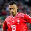 Switzerland's forward Dan Ndoye in action during the UEFA Euro 2024 qualifying group I soccer match between Switzerland and Andorra at the Stade de Tourbillon stadium, in Sion, Switzerland, Tuesday, September 12, 2023. (KEYSTONE/Jean-Christophe Bott)