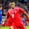 Switzerland's forward Dan Ndoye in action during the UEFA Euro 2024 qualifying group I soccer match between Switzerland and Andorra at the Stade de Tourbillon stadium, in Sion, Switzerland, Tuesday, September 12, 2023. (KEYSTONE/Jean-Christophe Bott)