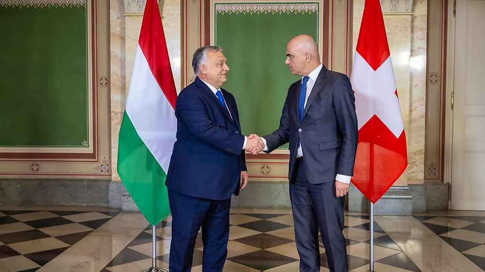 Viktor Orban lors d'une rencontre avec Alain Berset (archives).