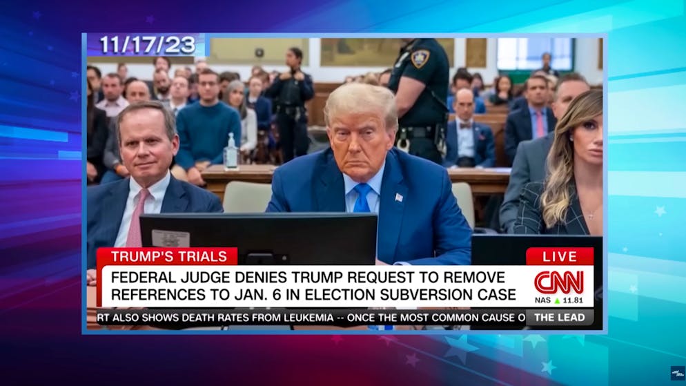 Late Night USA. «Trump wird den gesamten Wahlkampf vor Gericht stehen»