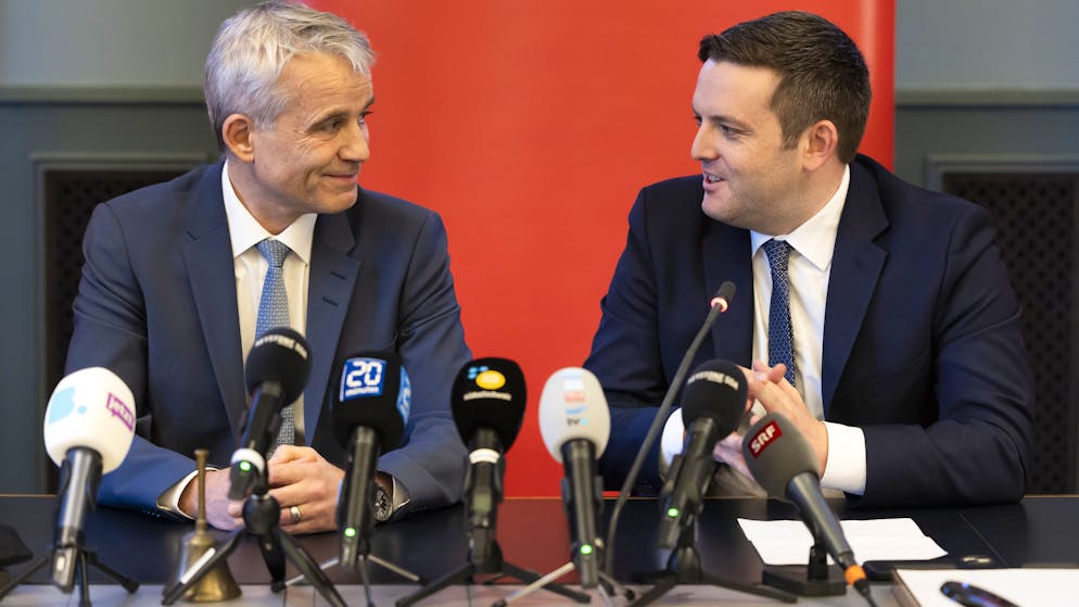 Bundesratskandidaten Jans und Pult. «Dieses Mal achtet die SP darauf, dass es ein Schwergewicht wird»