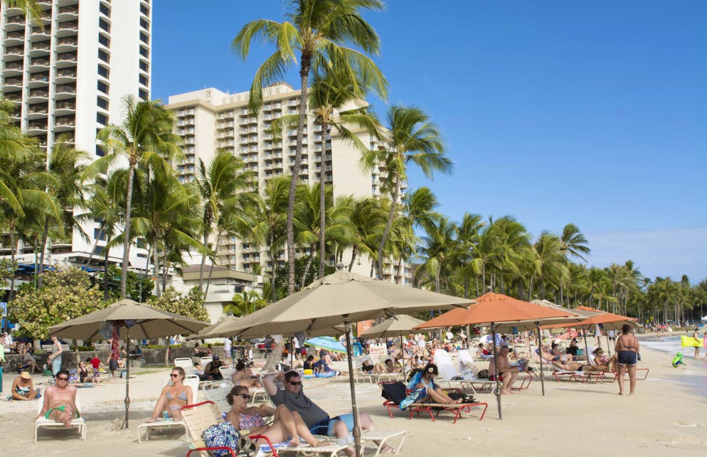 Tryggere byer.  Du kan trygt gå til Honolulu, den første byen i rangeringen.