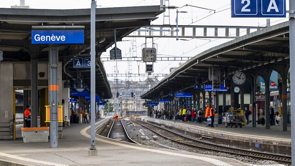 L'extension de la gare Cornavin, à Genève, se fera par deux projets distincts. Le projet de gare souterraine a été affiné et sa mise en service est reportée à 2038 (archives).
