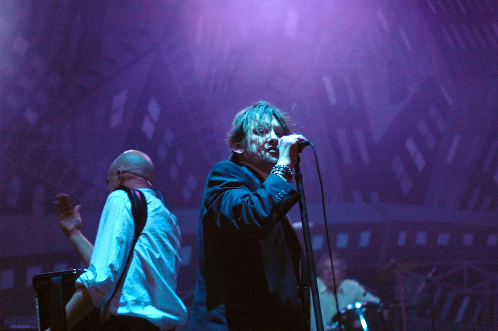 Shane McGowan, cantante dei The Pogues in un concerto a Boston, Massachusetts, nel 2008.
