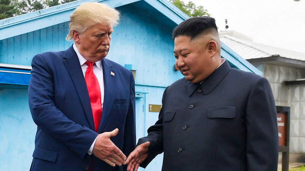2019 wurde Donald Trump der erste amtierende US-Präsident, der sich mit einem nordkoreanischen Staatschef zu diplomatischen Gesprächen traf. (Archivbild)
