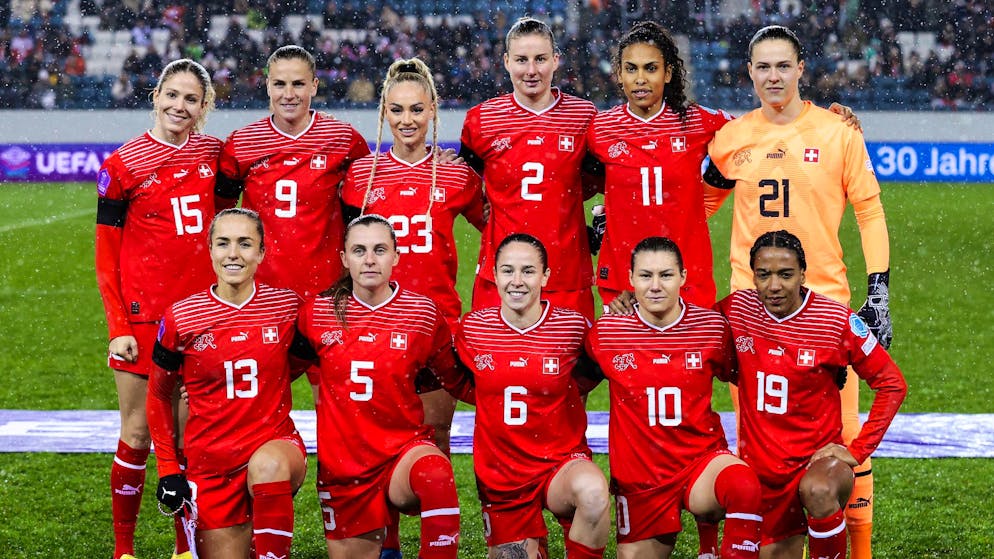 Die Startelf von Interimscoach Reto Gertschen beim Spiel gegen Schweden.