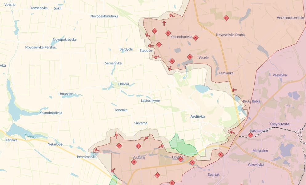 La situazione ad Awdijwka.