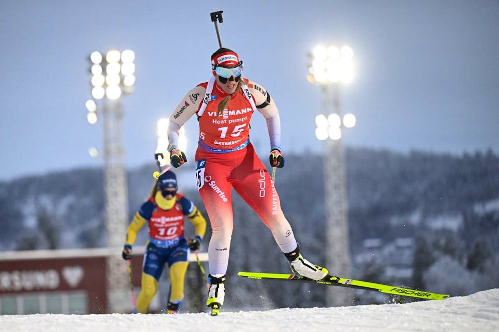 Lena Häcki-Gross a été pénalisée par son tir manqué.