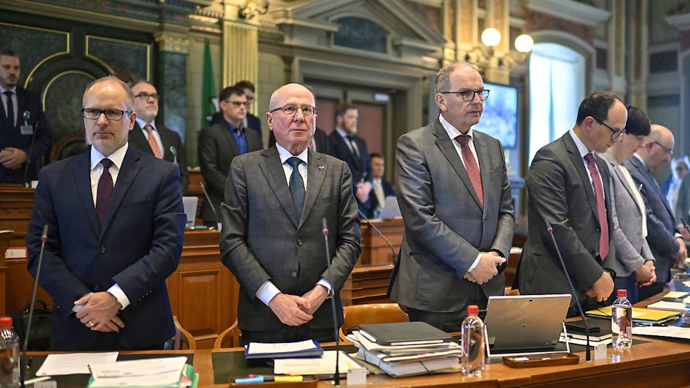 Bei den Erneuerungswahlen am 3. März treten die beiden Regierungsräte Stefan Kölliker (SVP) und Fredy Fässler (SP) nicht mehr an. (Archivbild)