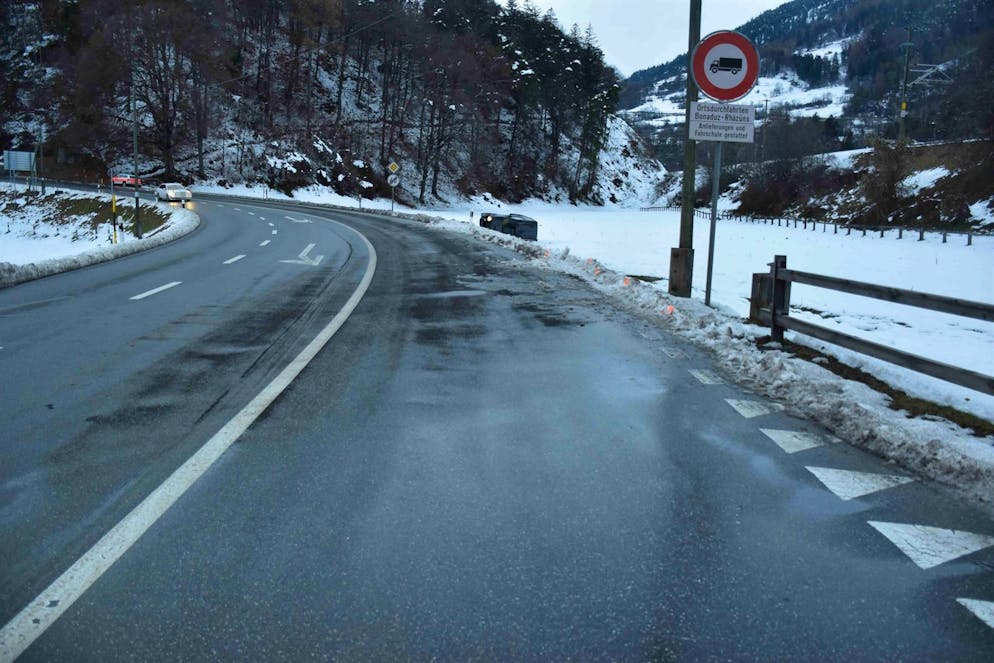 Una foto dal luogo dell'incidente.