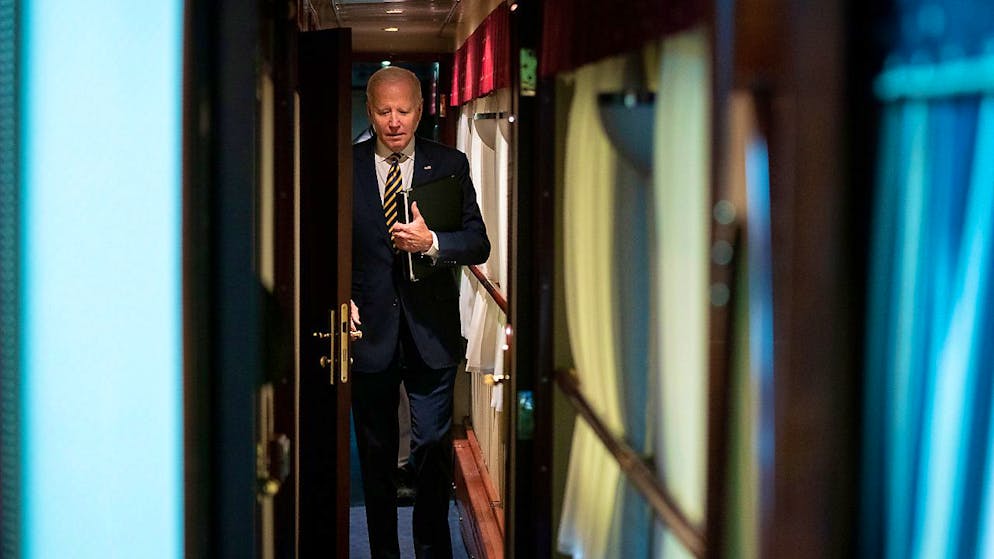 US-Präsident Joe Biden ist als Zugliebhaber bekannt. (Archivbild)