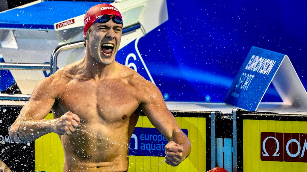 Noè Ponti a remporté une quatrième médaille aux Championnats d'Europe en petit bassin à Otopeni.