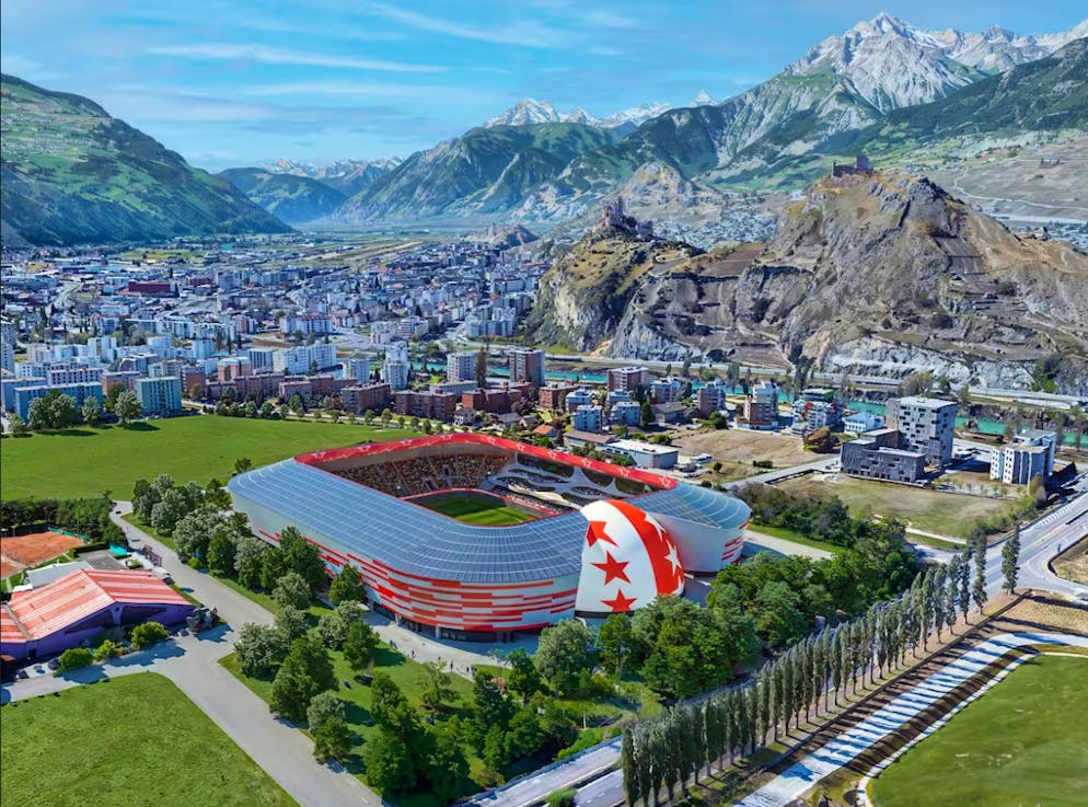 This is what the new stadium will look like one day.