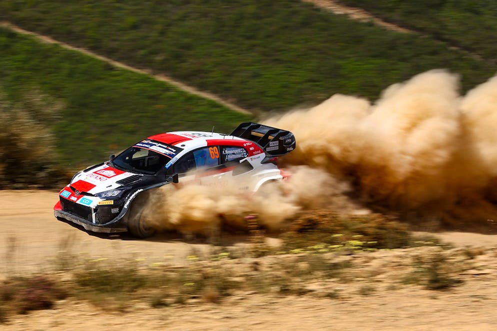 Kalle Rovanperä auf dem Weg zum Sieg bei der Rallye Portugal.