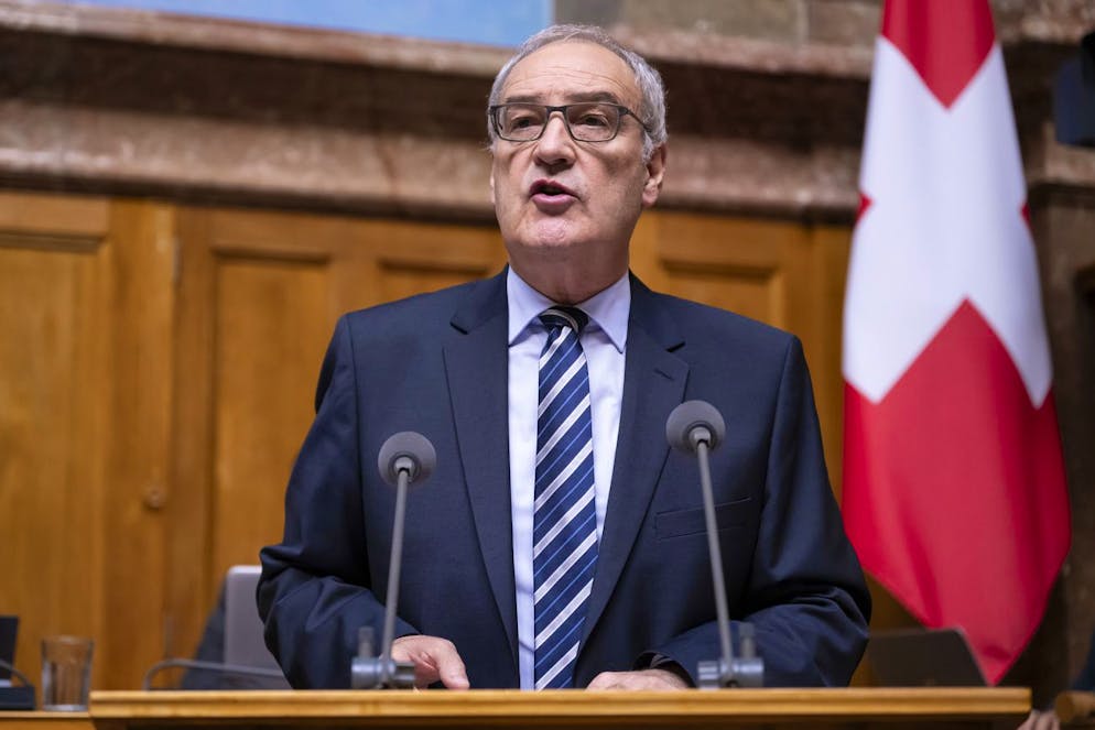 L'elezione del Consiglio federale del 13 dicembre 2023. Guy Parmelin è stato rieletto brillantemente in Consiglio federale