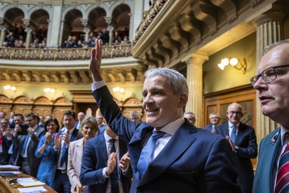 L'elezione del Consiglio federale del 13 dicembre 2023. Beat Jans ha fatto corsa in testa fin dal primo turno.