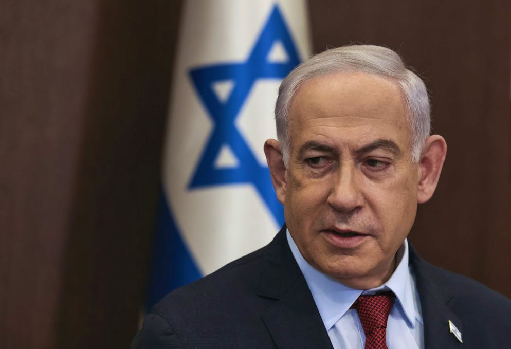 Il primo ministro israeliano Benjamin Netanyahu domenica 10 dicembre 2023.