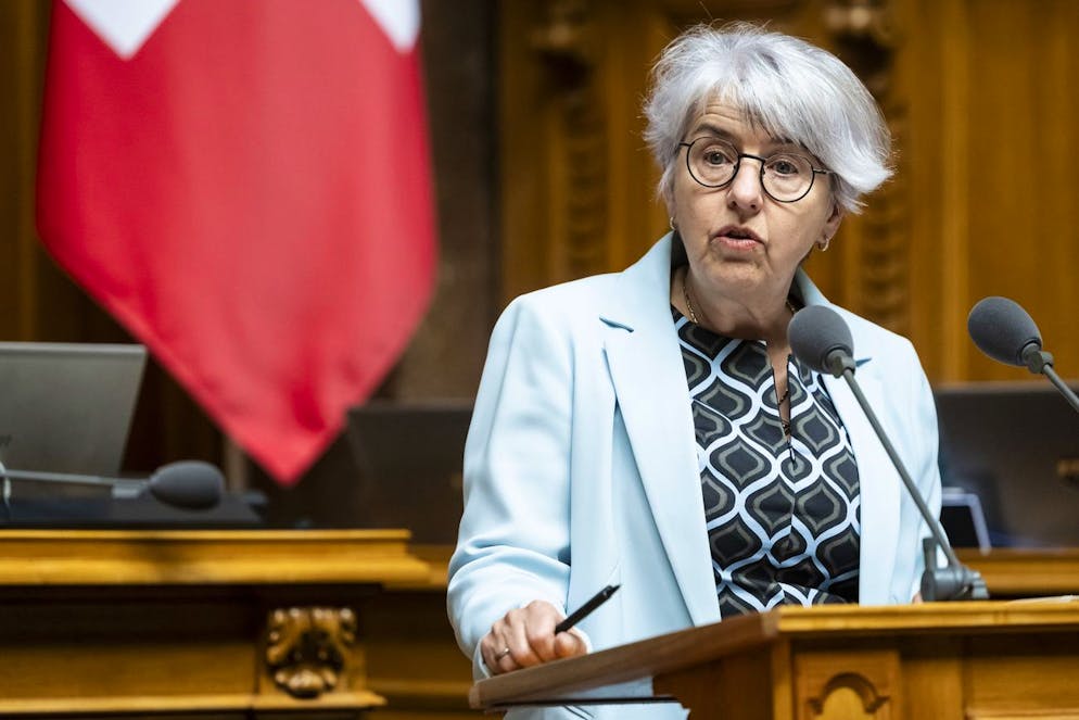 La consigliera federale Elisabeth Baume-Schneider (foto d'archivio).