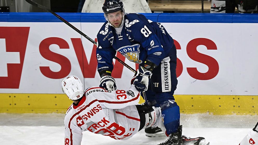 Die Schweizer (Lukas Frick) unterlagen auch Olympiasieger Finnland nach Aufholjagd