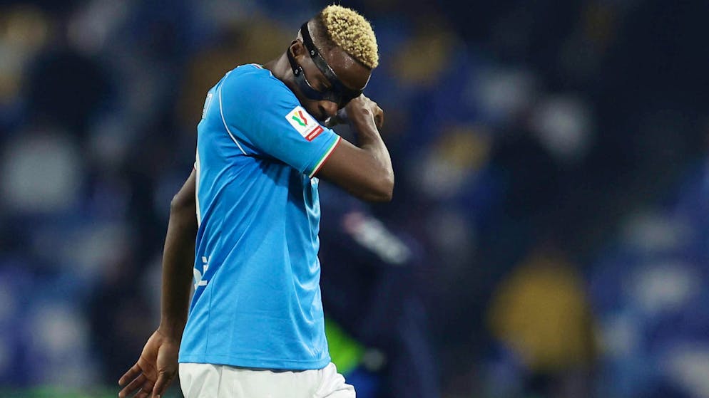 Naples a été éliminé dès son entrée en lice en 8e de finale de la Coupe d'Italie.