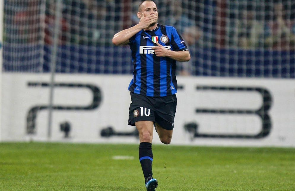 Wesley Sneijder con la maglia dell'Inter nel 2010 