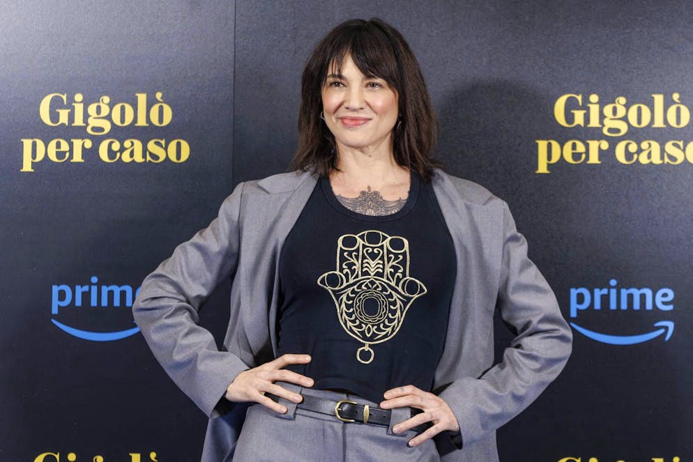 Asia Argento alla presentazione di «Gigolò per caso» a Roma.
