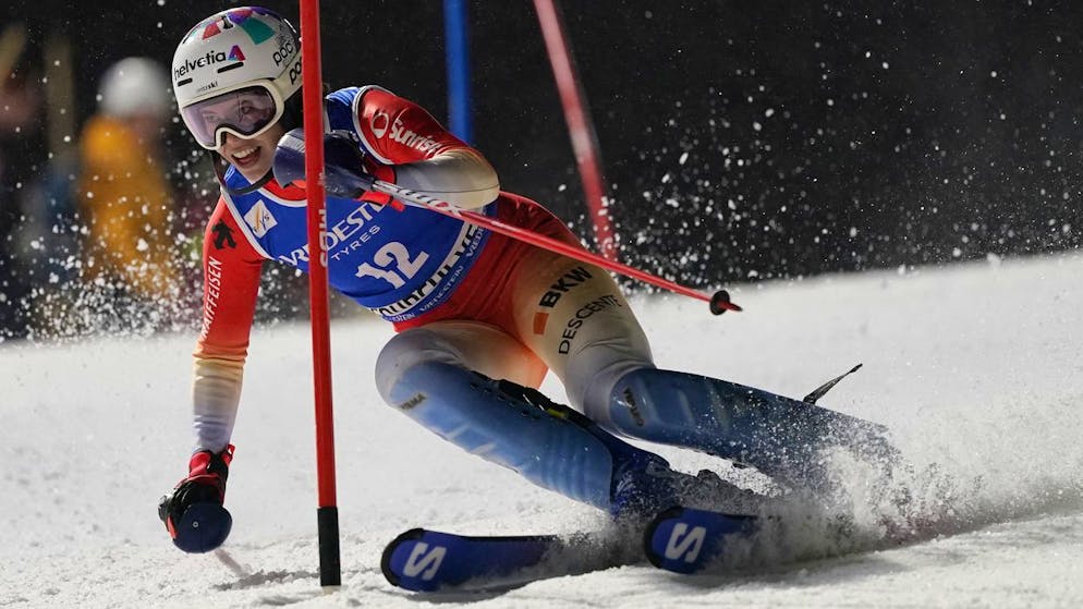 Michelle Gisin a été la meilleure représentante helvétique après la première manche à Courchevel.