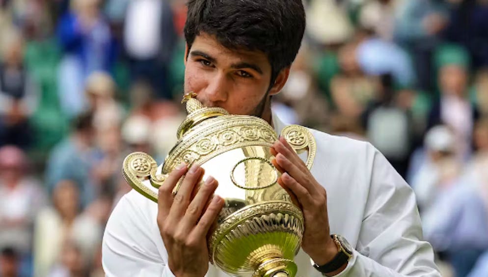 Carlo Alcaraz, il nuovo re di Wimbledon.