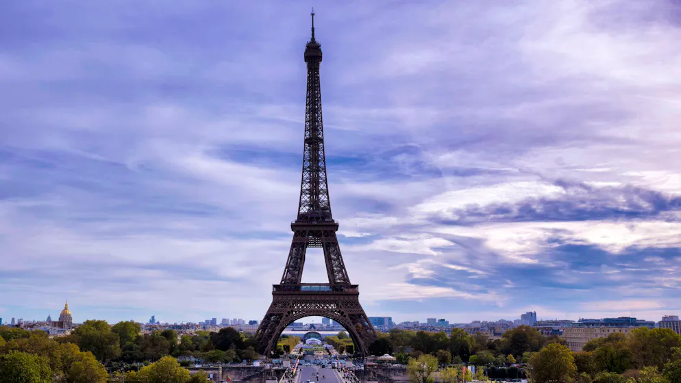 Over 130,000 francs. Now you can buy a piece of the Eiffel Tower - but you'll have to dig deep into your pockets to do so
