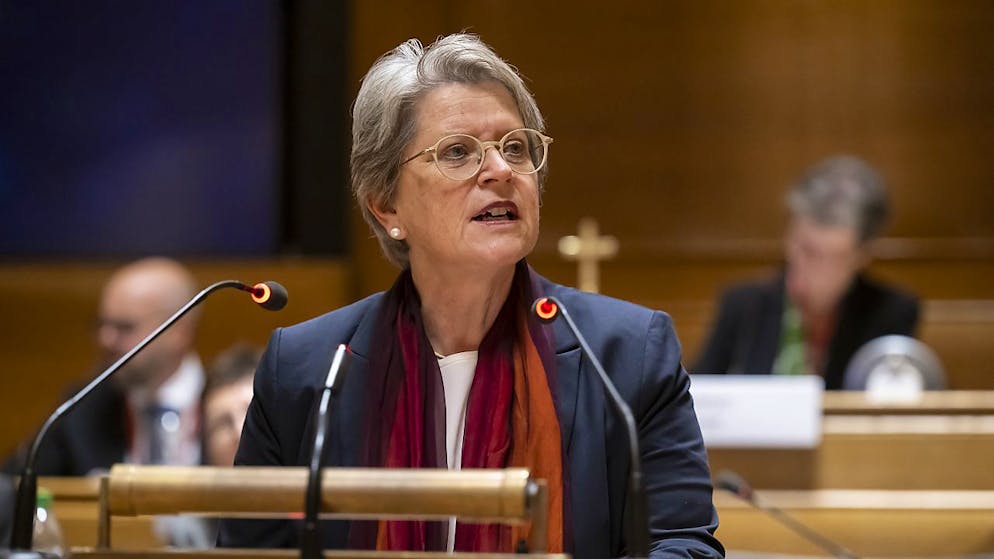 La presidente della Chiesa evangelica riformata Rita Famos.