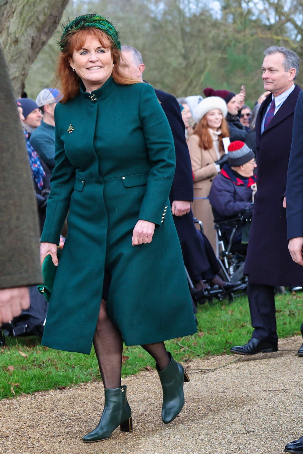 I reali britannici 2023 ispirano a Sandringham. L'ex moglie del principe Andrea, Sarah Ferguson, si è unita al resto della famiglia reale lunedì.