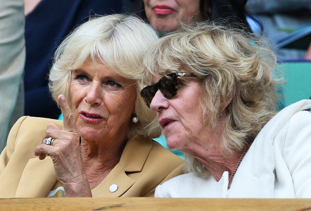 Annabel, la sorella di Camilla. Le due sorelle a Wimbledon nel 2015.