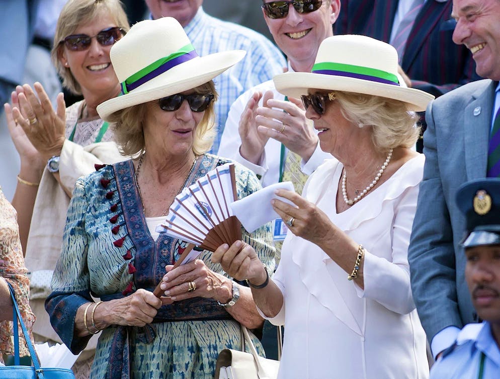 Annabel, la sorella di Camilla. Camilla e la sorella nel 2015 a Wimbledon.