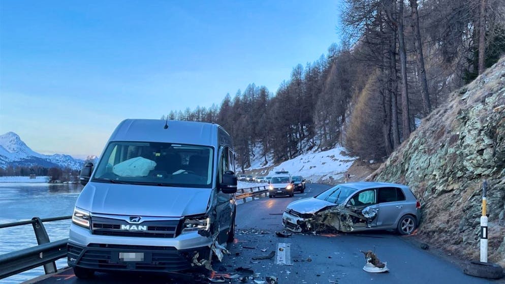 Le automobili coinvolte nell'incidente.