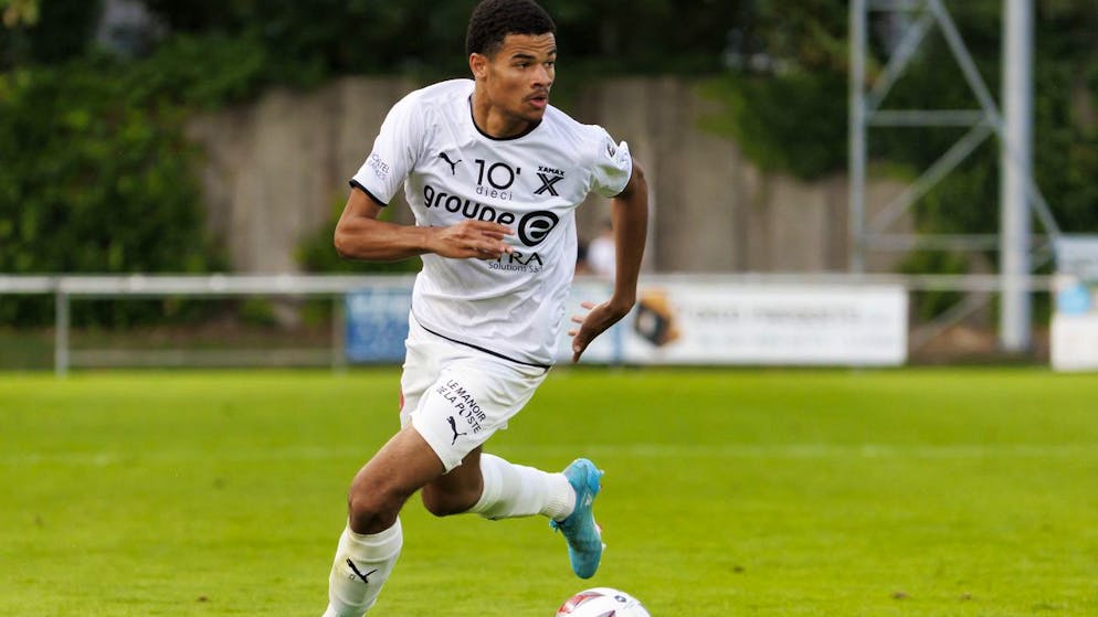 Zachary Athekame sous le maillot neuchâtelois
