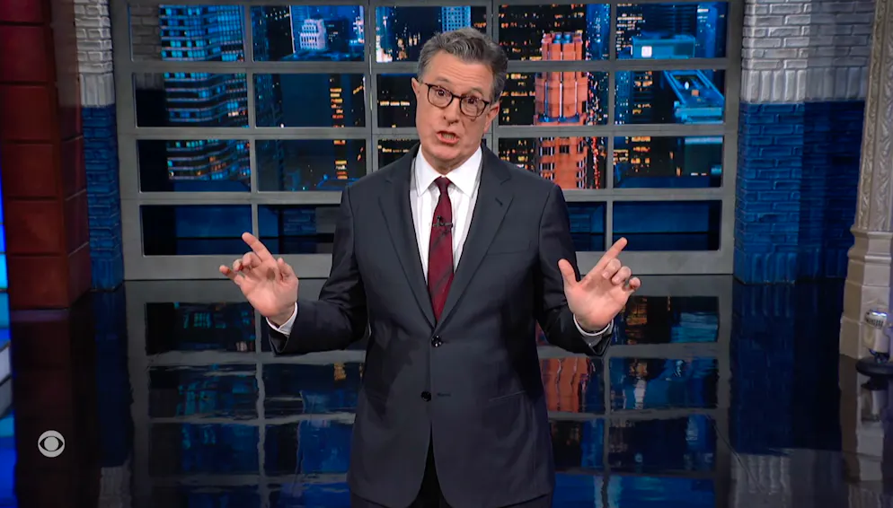 Unverkennbar: Stephen Colbert ist Donald Trump.