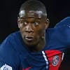 epa10993366 Paris Saint Germain's Nordi Mukiele in action during the French Ligue 1 match between Paris Saint-Germain and Monaco in Paris, France, 24 November 2023. EPA/YOAN VALAT