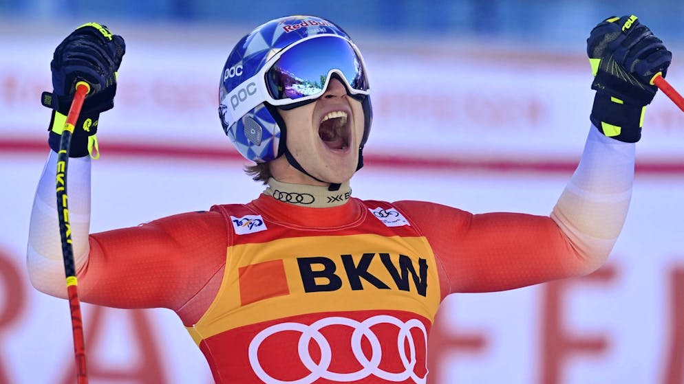 Wengen. C'est fait : Marco Odermatt tient sa première descente !