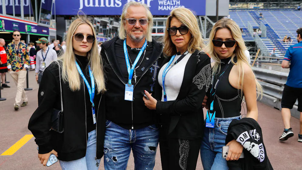 Familie Geiss während der Dreharbeiten für ihre Reality-TV-Sendung.