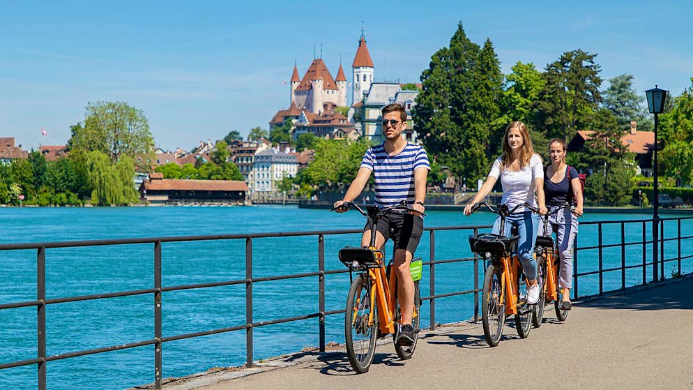 Die Stadt Thun betreibt nun gemeindeübergreifend das Veloverleihsystem.
