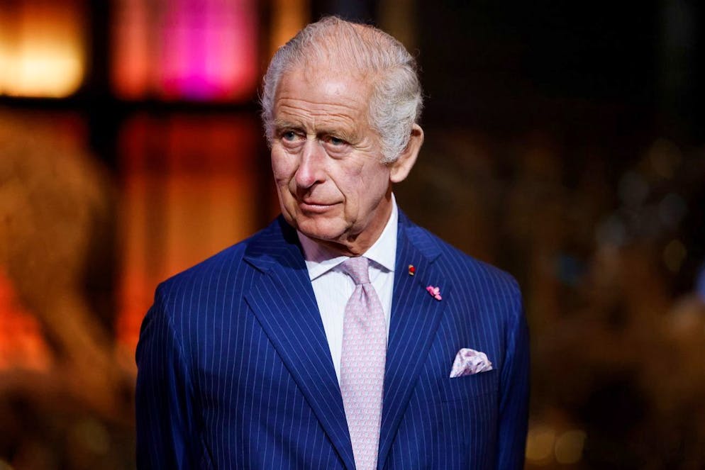 Re Carlo in una foto d'archivio.