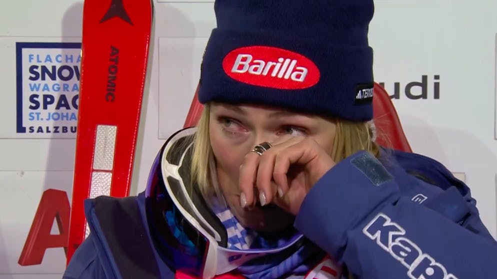 Shiffrin revient sur ses larmes. «Difficile de se concentrer quand le cœur est ailleurs...»