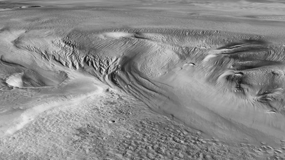 Sondendaten ausgewertet. Forscher entdecken Hinweise auf riesige Eismassen am Mars