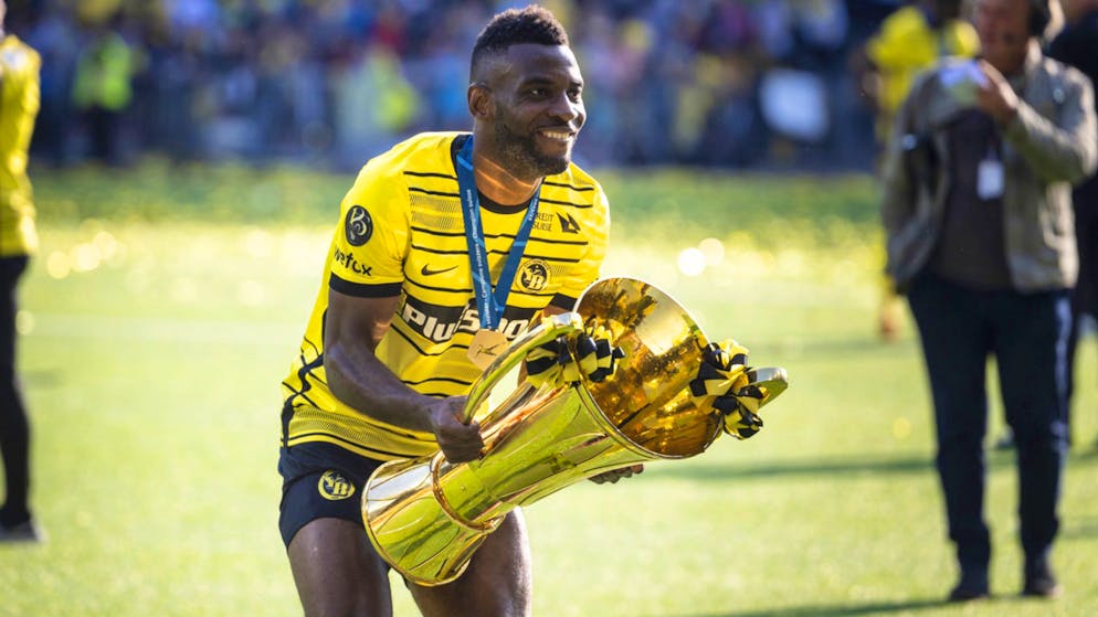 Jean-Pierre Nsame bei der Meisterfeier im Mai 2023.