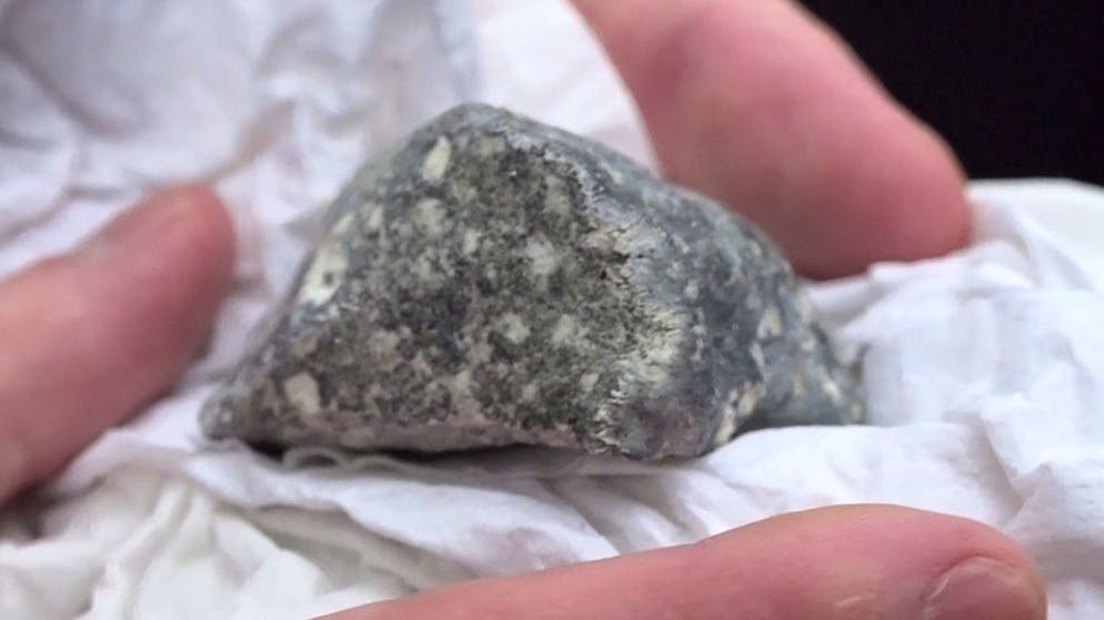 Un frammento di meteorite