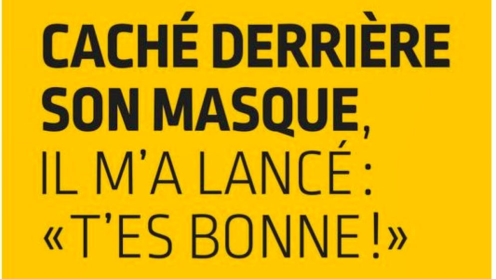 Le Carnaval de Monthey va sensibiliser la population au harcèlement dans l'espace public. Plusieurs affiches ont été élaborées à l'image de celle-ci.