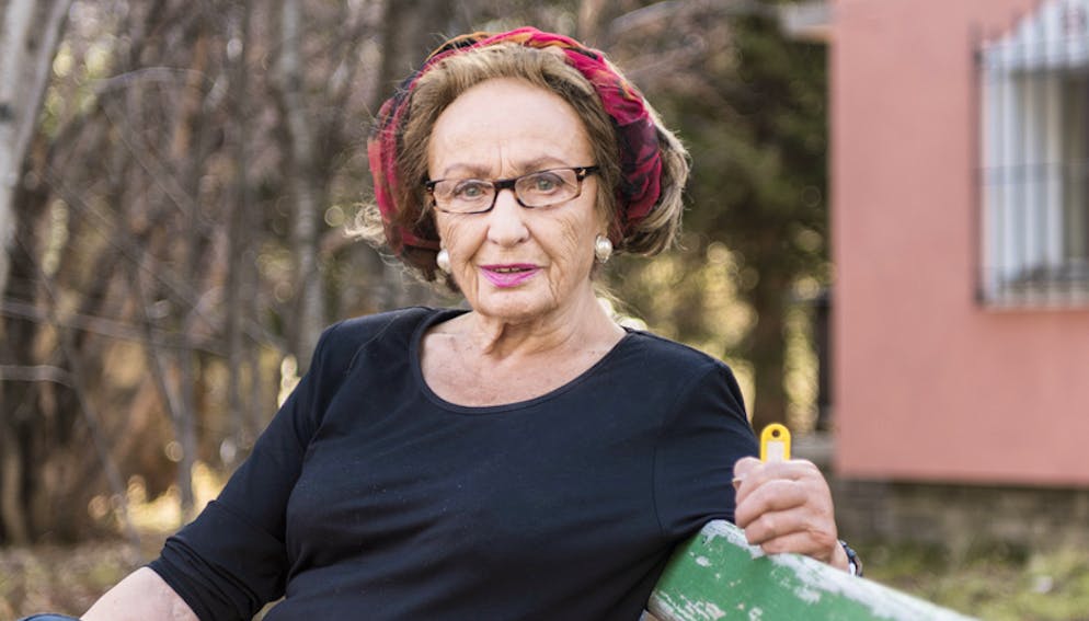 Elda Simonett-Giovanoli nel 2015, tre anni prima della sua scomparsa.